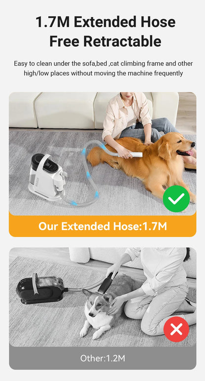 Multifunction Smart Pet Grooming Vacuum Kit 5 IN 1