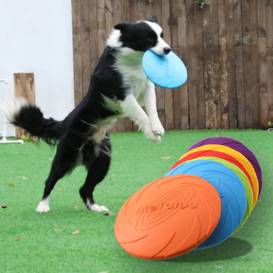 OUZEY Bite Resistant Flying Disc Toy for Fun