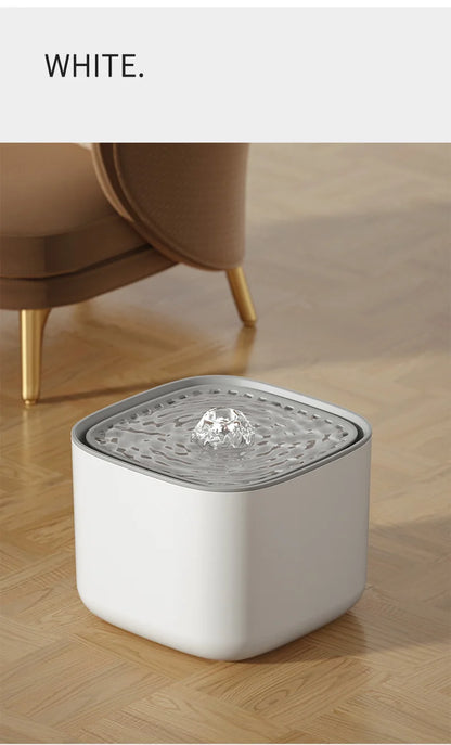 Large Capacity Auto Recirculating Cat Water Fountain