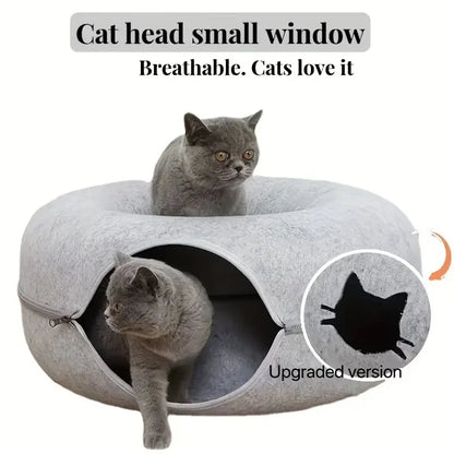 Felt Tunnel Cat Nest