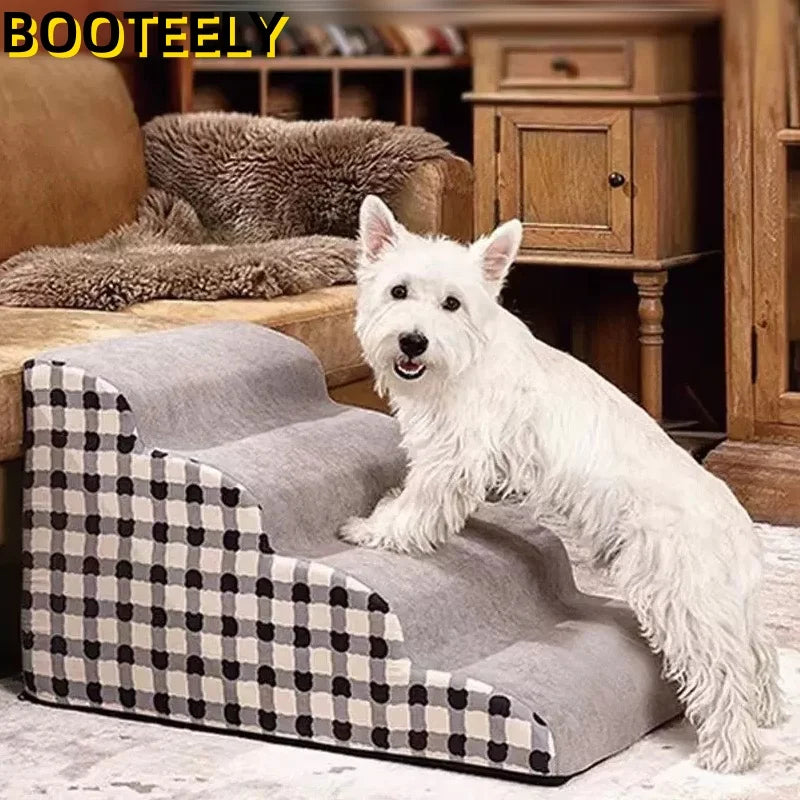 1-3 Steps Pet Staircase Anti-slip Detachable Stable And Non-collapsing Memory Foam Washable Sofa Steps