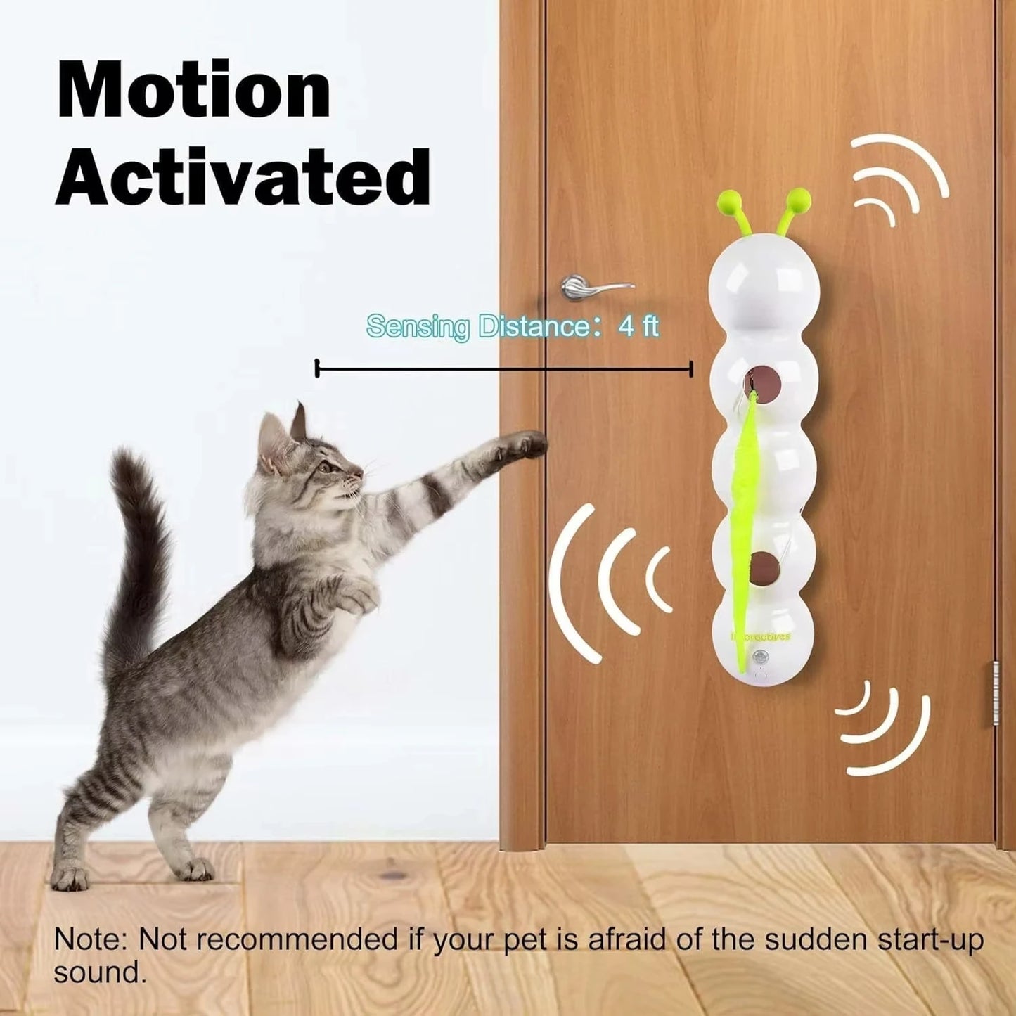 Interactive Cat Stick Pro with Replaceable Prey Tail
