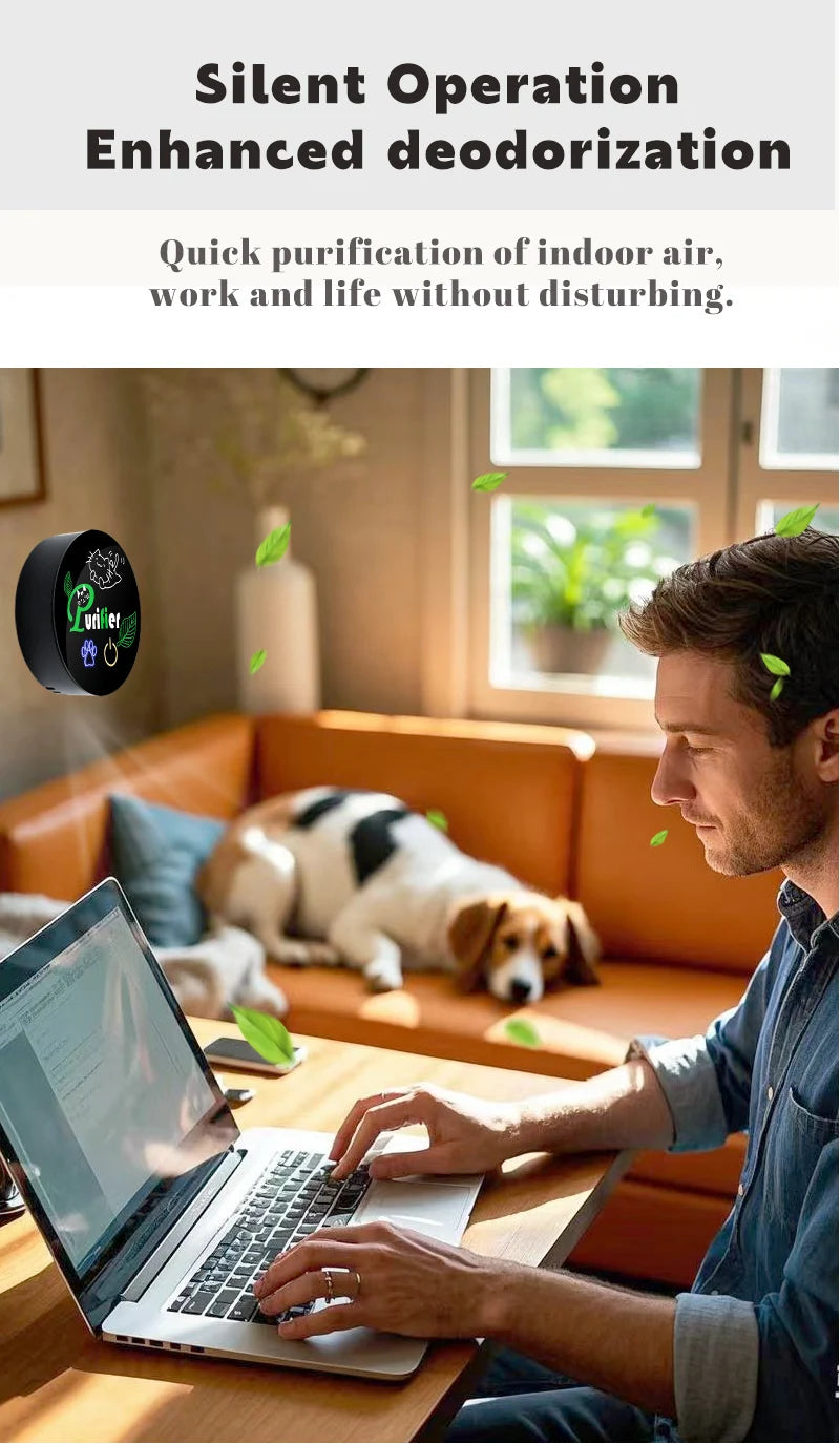 Smart & Portable Pet Deodorizer [Dual-Core + High-Efficiency]