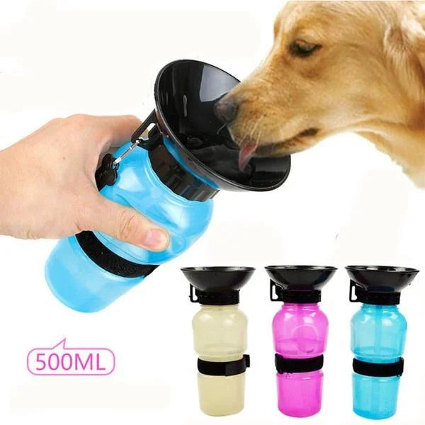 Portable 500ml Pet Travel Water Bottle
