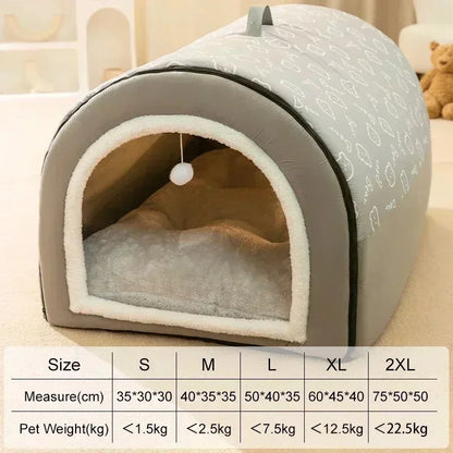 Detachable Kennel Winter Bed