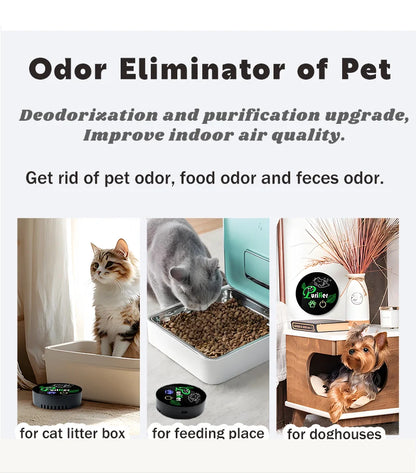 Smart & Portable Pet Deodorizer [Dual-Core + High-Efficiency]