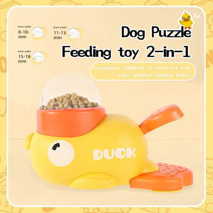 Interactive Duck Design Puzzle Feeder Toy