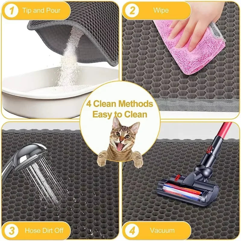 Large Waterproof Cat Litter Trapping Mat