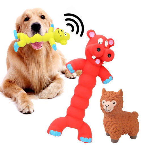 Animal Shape Rubber Squeaky Chew Toys
