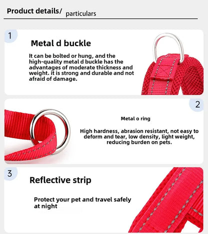 Explosion Proof Breathable Dog Leash and Vest