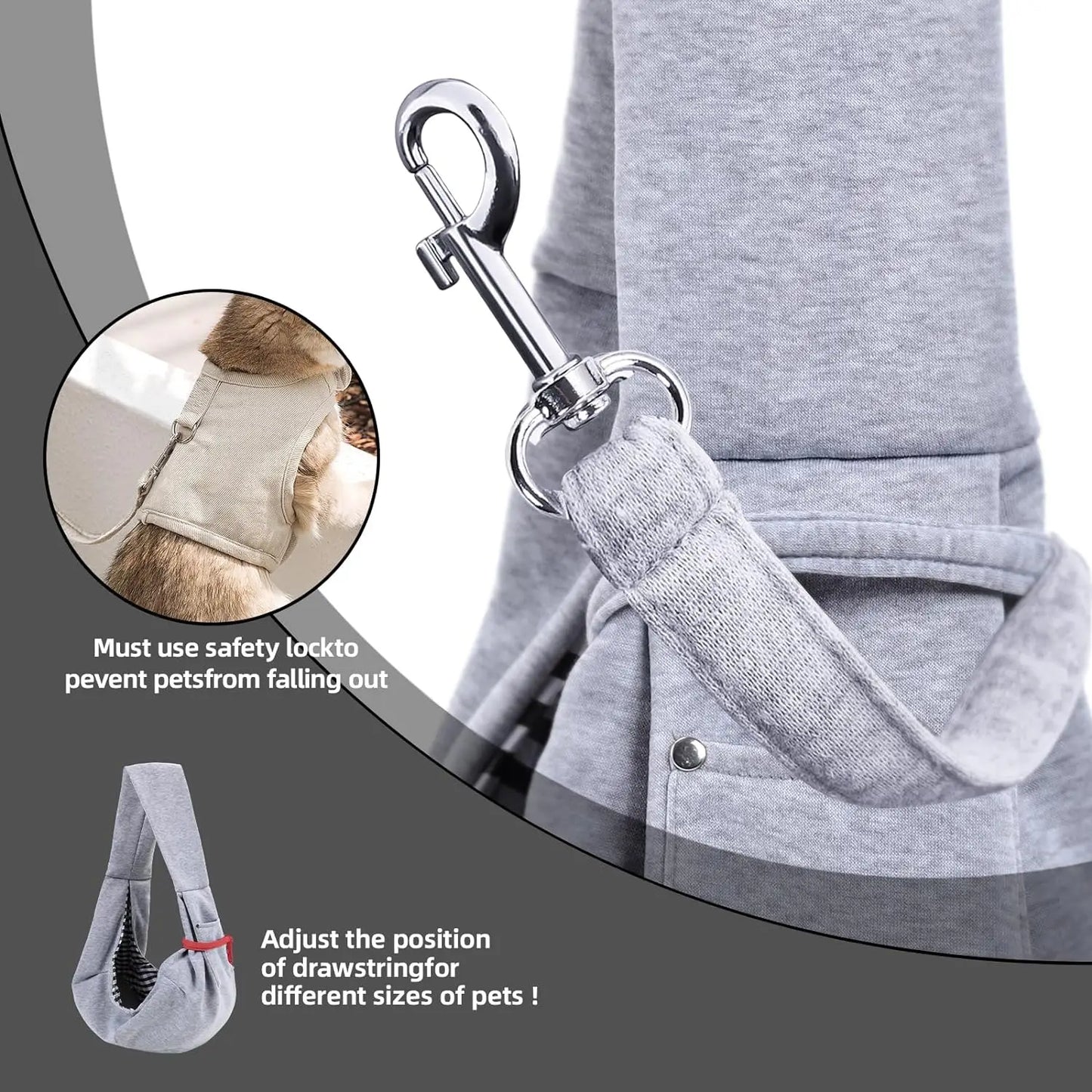 Cotton Comfortable Pet Sling Bag for Travel
