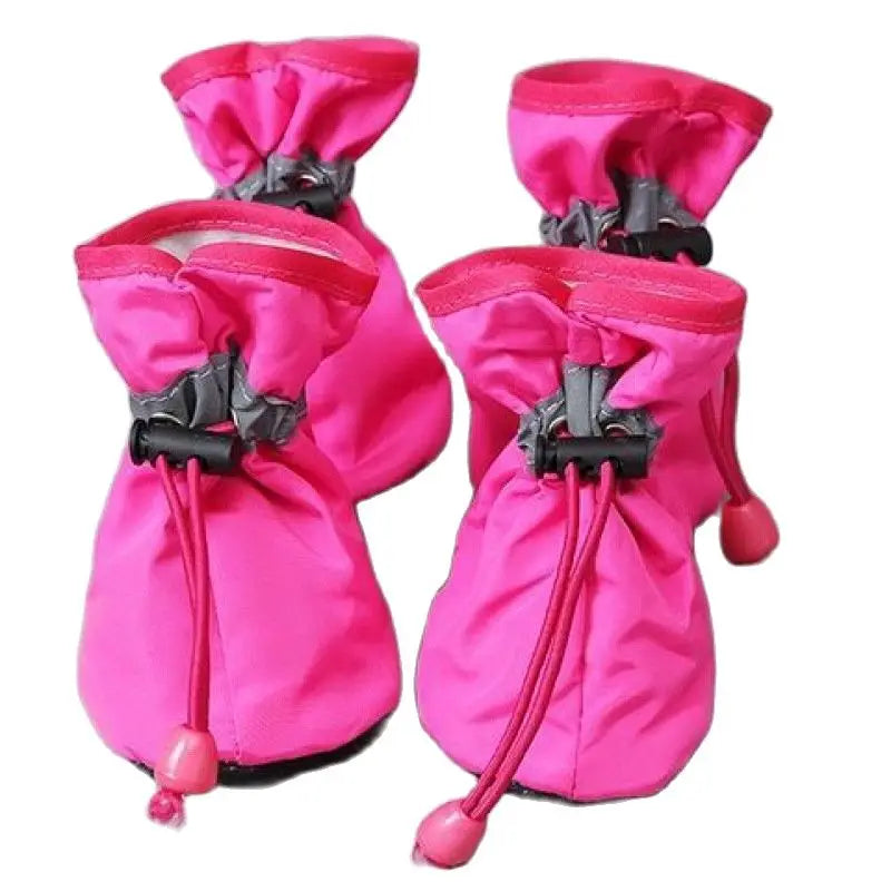 Waterproof Anti-Slip Pet Rain Boots Set